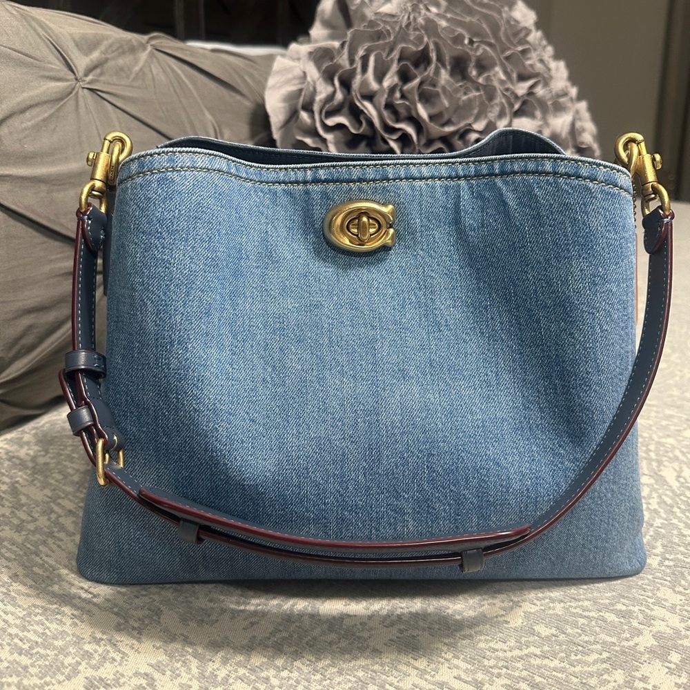 Coach Willow Denim Shoulder Bag